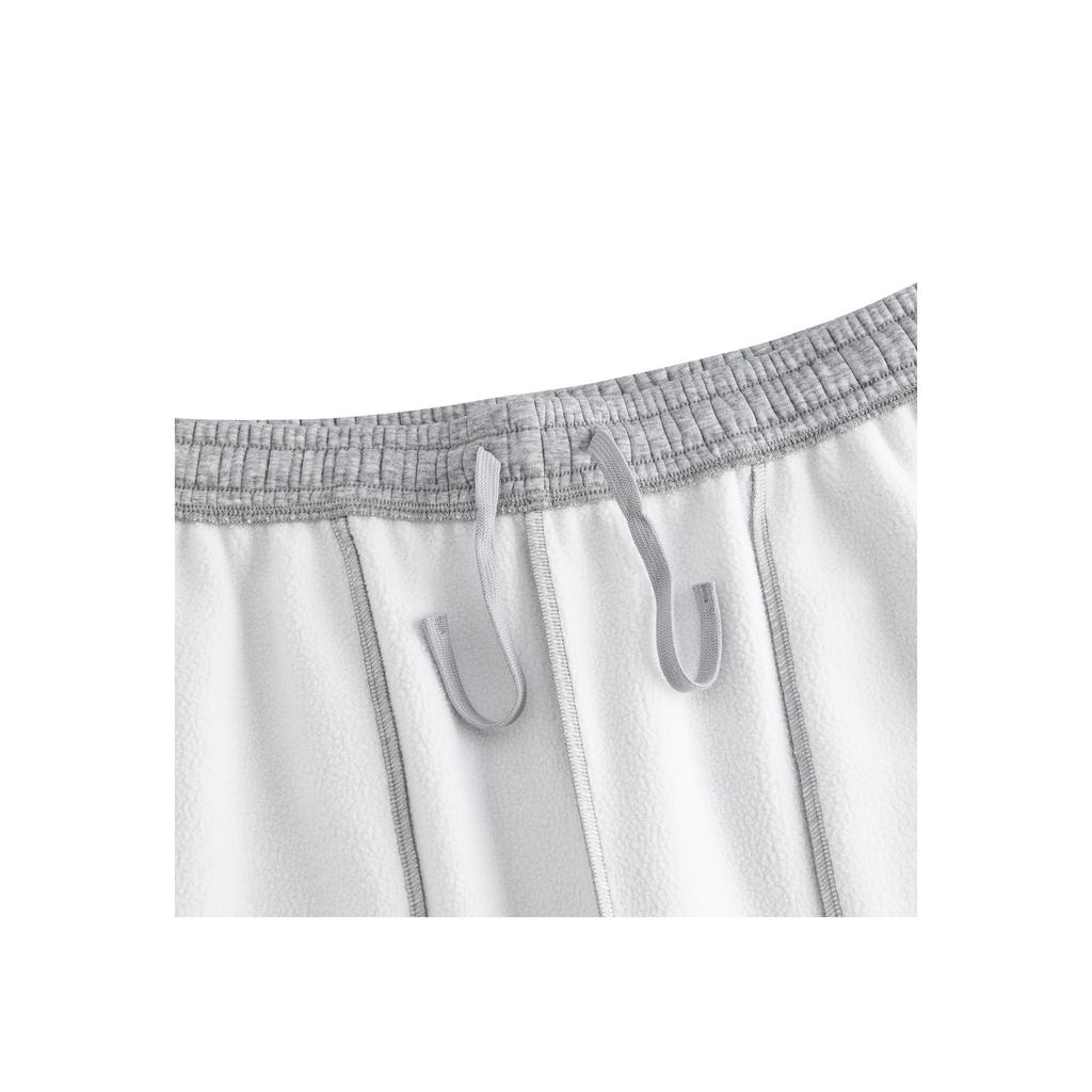 Anta Lifestyle Series Mens Sweatpants Long Pants 2025 Winter Knitted Sports Pants Men Bottoms Gray Gray-Floral 952548309-2