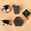 Graduation Hat Enamel Lapel Pin for Student, Graduate Enamel Lapel Pin for Graduation Gown Graduation Hat Decoration