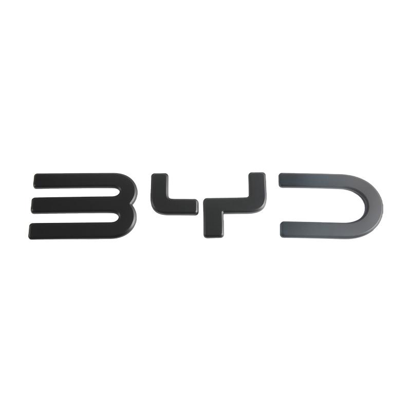 Front Back Badge Letter Logo 3D Cover Sticker Black For BYD Shark 6 Decorative Car Sticker for Shark 6 Pickup Car Accessories
