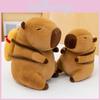 Capybara Baked Backpack Stuffed Toy Cuddly Sleeping Doll Children Gift Birthday
