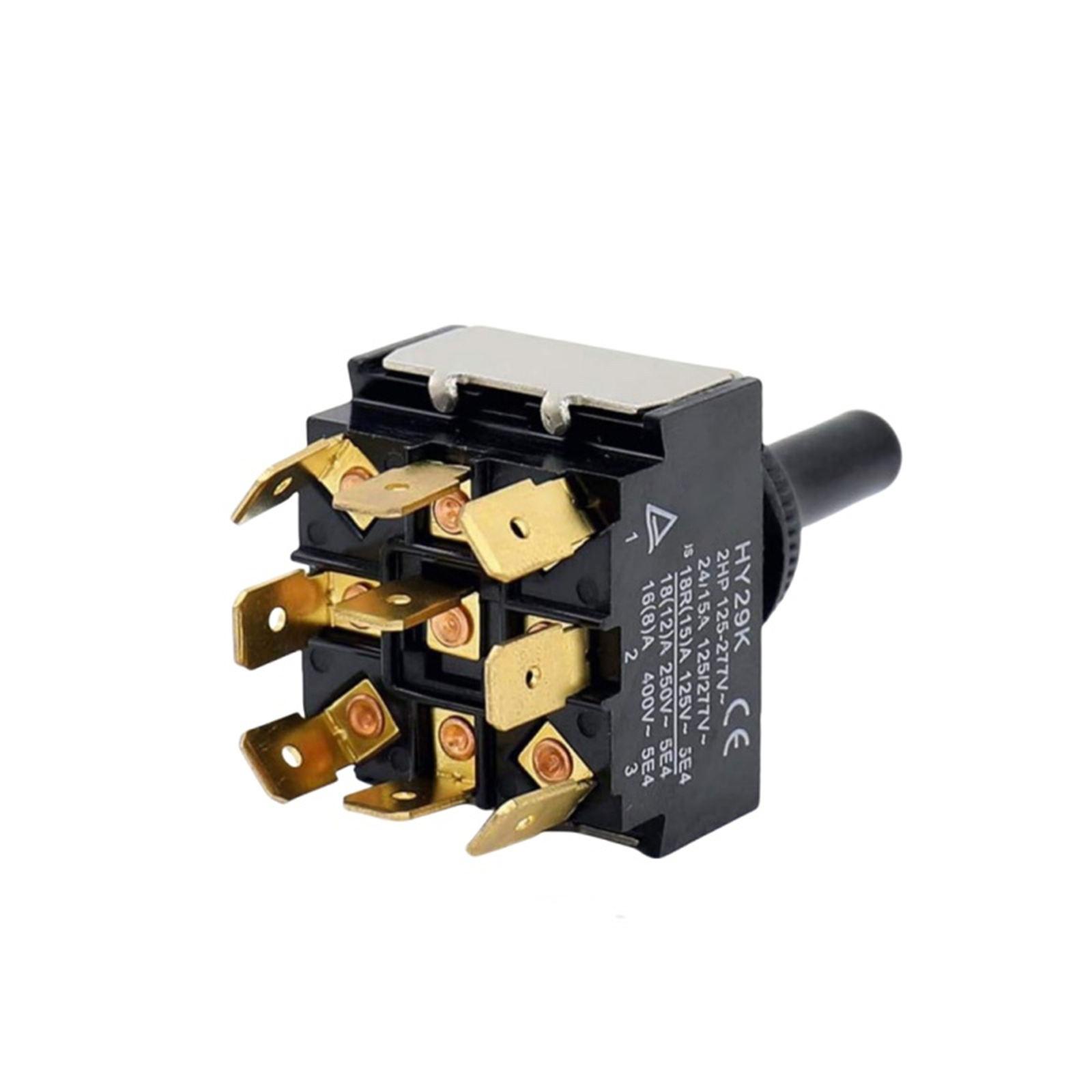 

Upgrades 9 Pin Button Switches HY29K Versatile 3 Way 9 Pin Electrical Toggle Switches for Residential Electrical Systems
