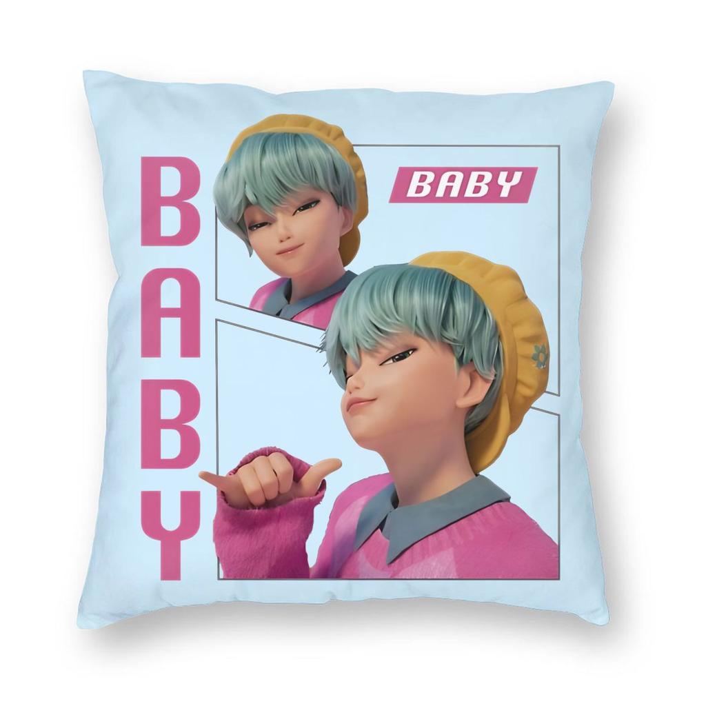 Huntrix Golden Zoey Rumi Mira KPop Dämonenjäger Kissenbezug Weicher Kissenbezug Dekorative Kissenhülle Zuhause Quadratisch 18''