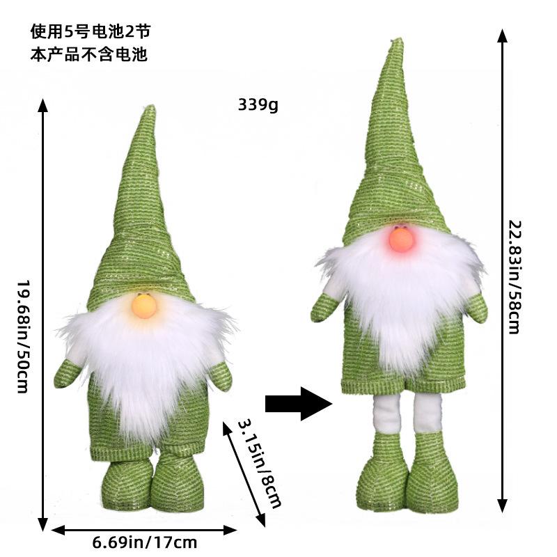 Eine Vielzahl von Weihnachts-Steh-Teleskoppuppenhotelfenster Weihnachtsschneemann-Elchpuppen-dekorative Verzierungen