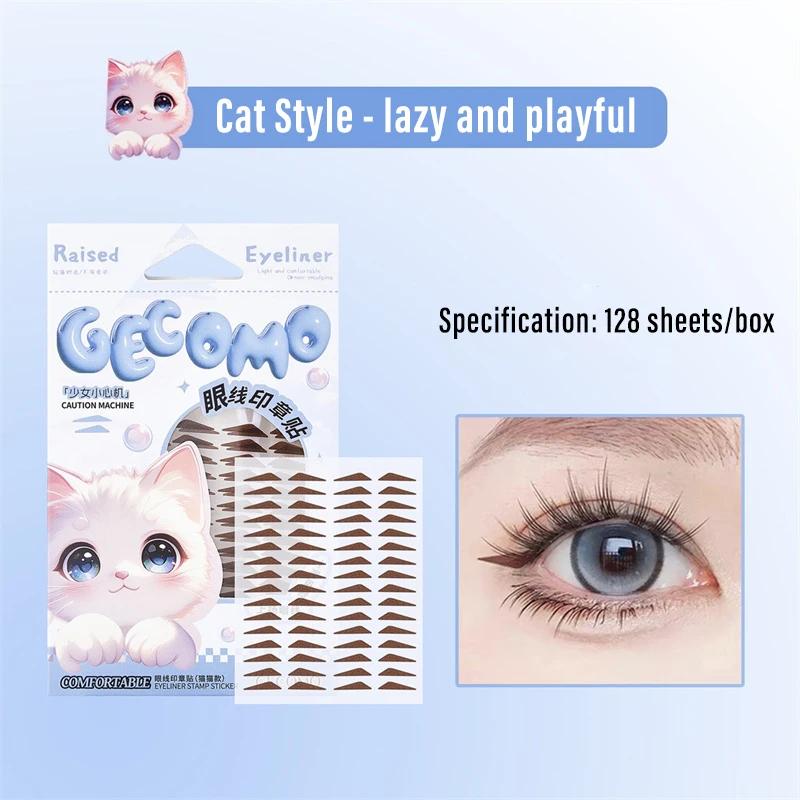 

Makeup Stencils Eyeliner Stamp Sticker Water Resistant Sweat Resistant Fitting Eye Beauty Stickers Adjusting Eye Eyeliner Patch