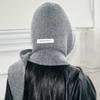 1pc Women Hooded Scarf Cape Balaclava Hat,outdoor Winter Warm Knit Wrap-Around Neck Warmer,Suitable for Daily Wear,vacation