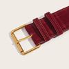 Women Fashion Luxury Design Suede Leather Wide Belt Casual Pin Buckle Waistband Business Waist Strap All-Match Clothes Decor