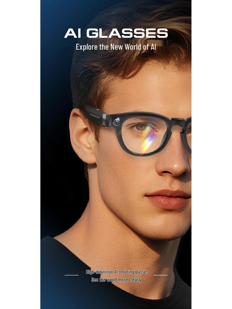 Q8 Smarte Brille: 8MP Kamera, Lokaler Speicher, Echtzeit-KI-Übersetzung