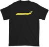 Hughes Airwest Yellow Airplane Graphic T-shirt