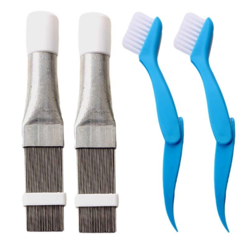 Stainless Steel Fin Comb & Radiator Brush Set for Air Conditioner Cleaning