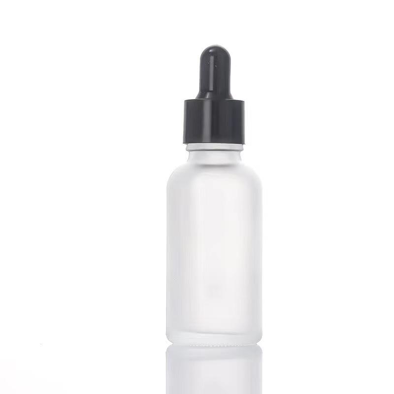 Frosted Glass Dropper Bottle 10ml - Empty Essential Oil & Cosmetic Dispenser