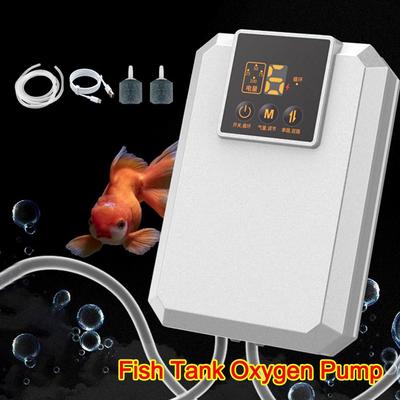 Silent Fish Tank Oxygen Pump Waterproof USB Rechargeable Oxygenation Pump Continuous/Interval Mode Oxygen Booster Pump Outdoor