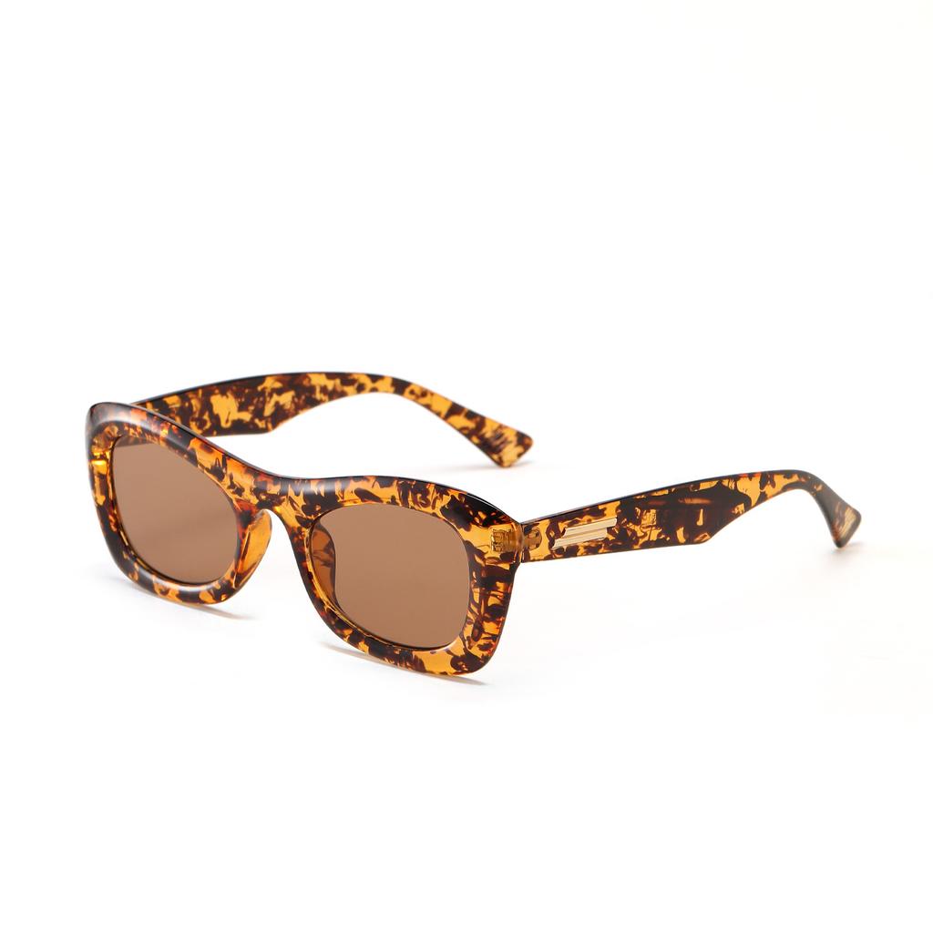 Glasses Ss0057 Tortoiseshell Frame Cat'S Eye Trend With Sunglasses Women'S Square, Retro Sunglasses Men'S