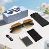 KI Bluetooth Smart Glasses mit automatischer Ein-/Aussch-Funktion, Metall-Federgelenke, Musik- & Anrufsensoren