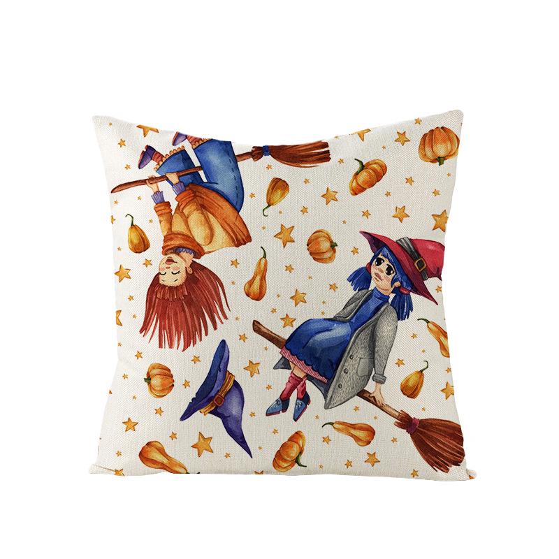 Neue Halloween Polyester Kissenbezug Zuhause Zuhause Schlafzimmer Sofa Kissen Lendenkissenbezug