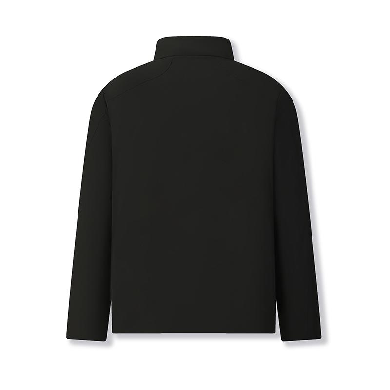 FILA BLUE Down Jackets Men's Jet Black Stand Collar Lightweight Other F11M542912FBK