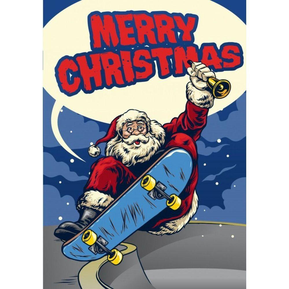 Vintage Christmas Metal Tin Sign Home Festive Wall Decor