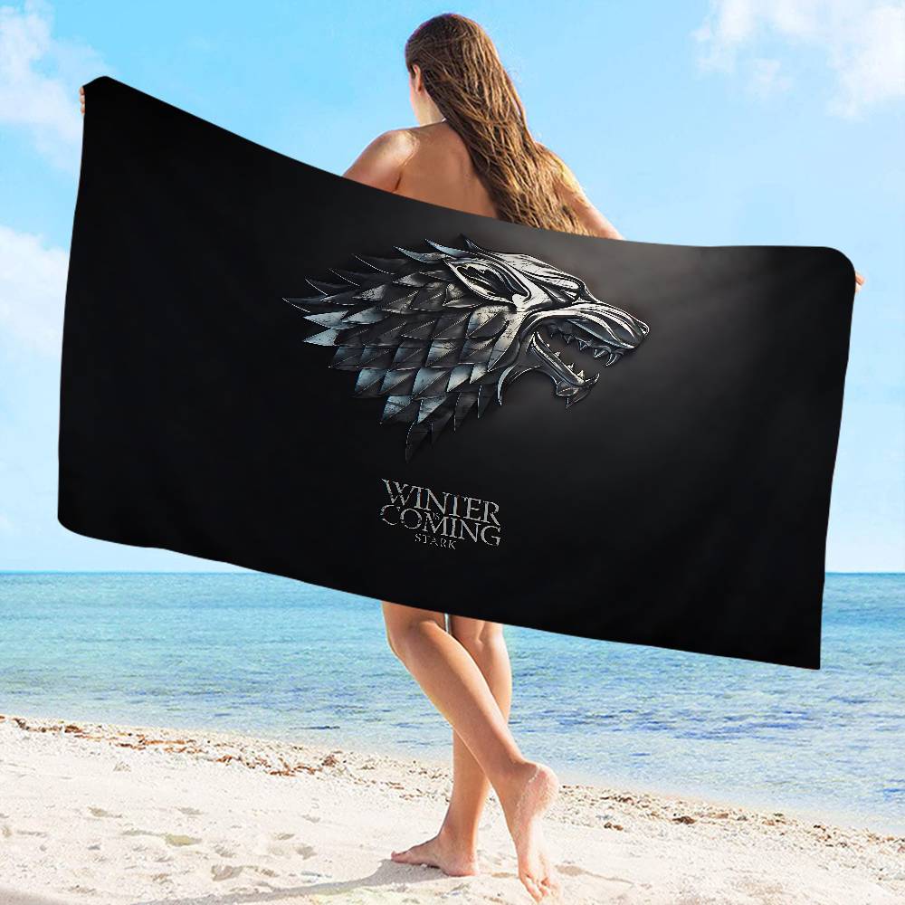 Popular TV Series G-Game Of T-Thrones Beach Towel Colorful Bath Towels For Girl Microfiber Custom Sand Free Beach Spa Gym Pool