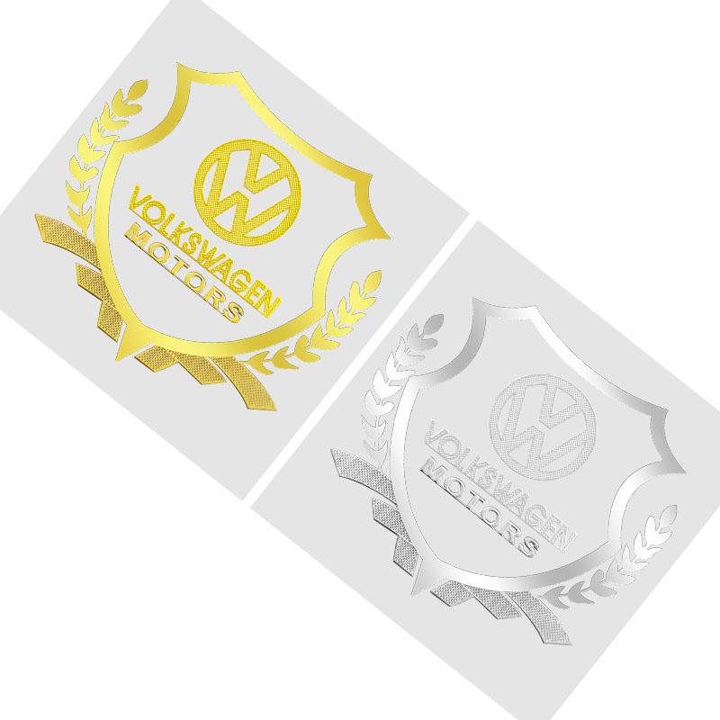 1Pcs Car Body 3D Stickers Wheat Ears Styling Emblem Auto Decoration For Volkswagen B6 B7 B5 Golf Polo Tiguan Passat EOS Scirocco Jetta MK6 Octavia