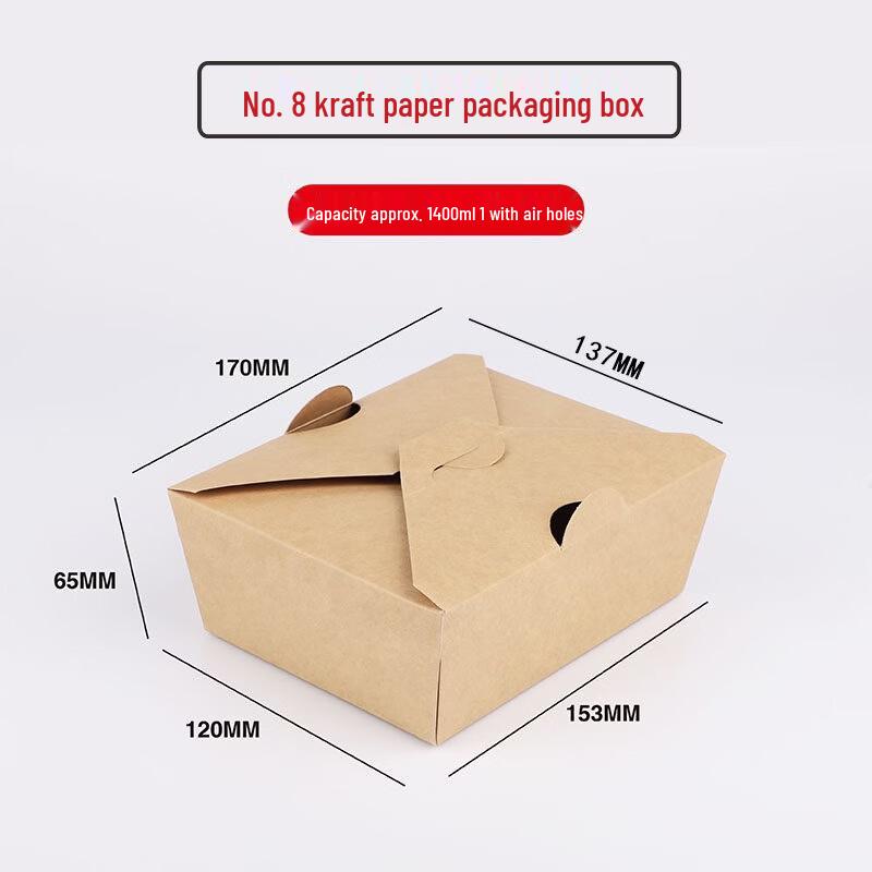 Disposable Kraft Paper Takeaway Box