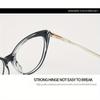 1PCS New INS Style Anti Blue Light Glasses TR90 Cat Eye Frame Women Fashion Trendy Eyewear