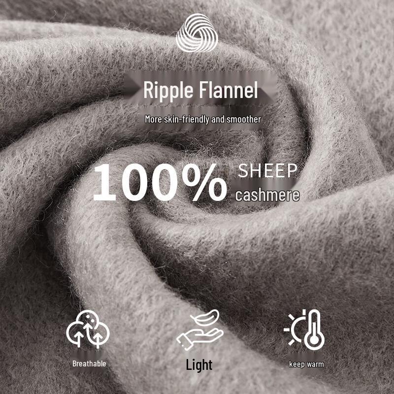 Hengyuanxiang Unisex Thick Cashmere Scarf & Shawl