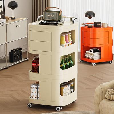 Multi-Functional Household Storage Trolley Swivel Utility Cart with Universal Wheels and Various Sizes To Choose from