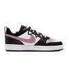 Nike Court Borough Urban Chic Style Heart Message Low Top Skateboard Shoes Women's Black Pink BQ5448-115(Team598-)