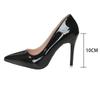 Comemore Sexy High-heeled Shoes Pointed Toe 10Cm Pumps Party Wedding Dress Shoes Solid Color Stiletto Heeled Shoes for Women
