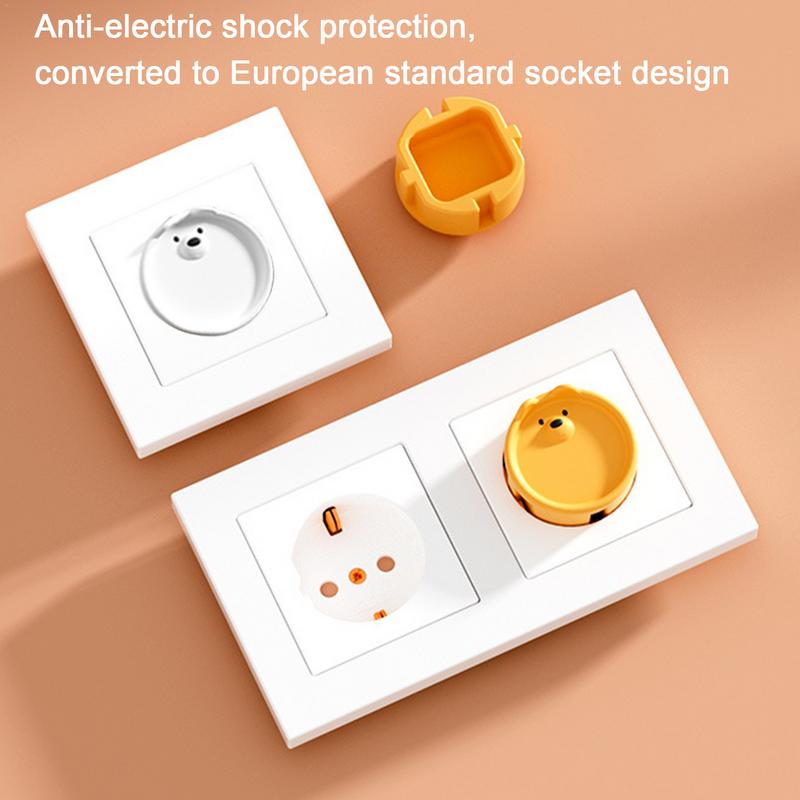 Outlet Covers Baby Proofing Child Proof Plug Protectors Socket Protector Cover Shock Prevention Silicone Outlet Protectors Baby