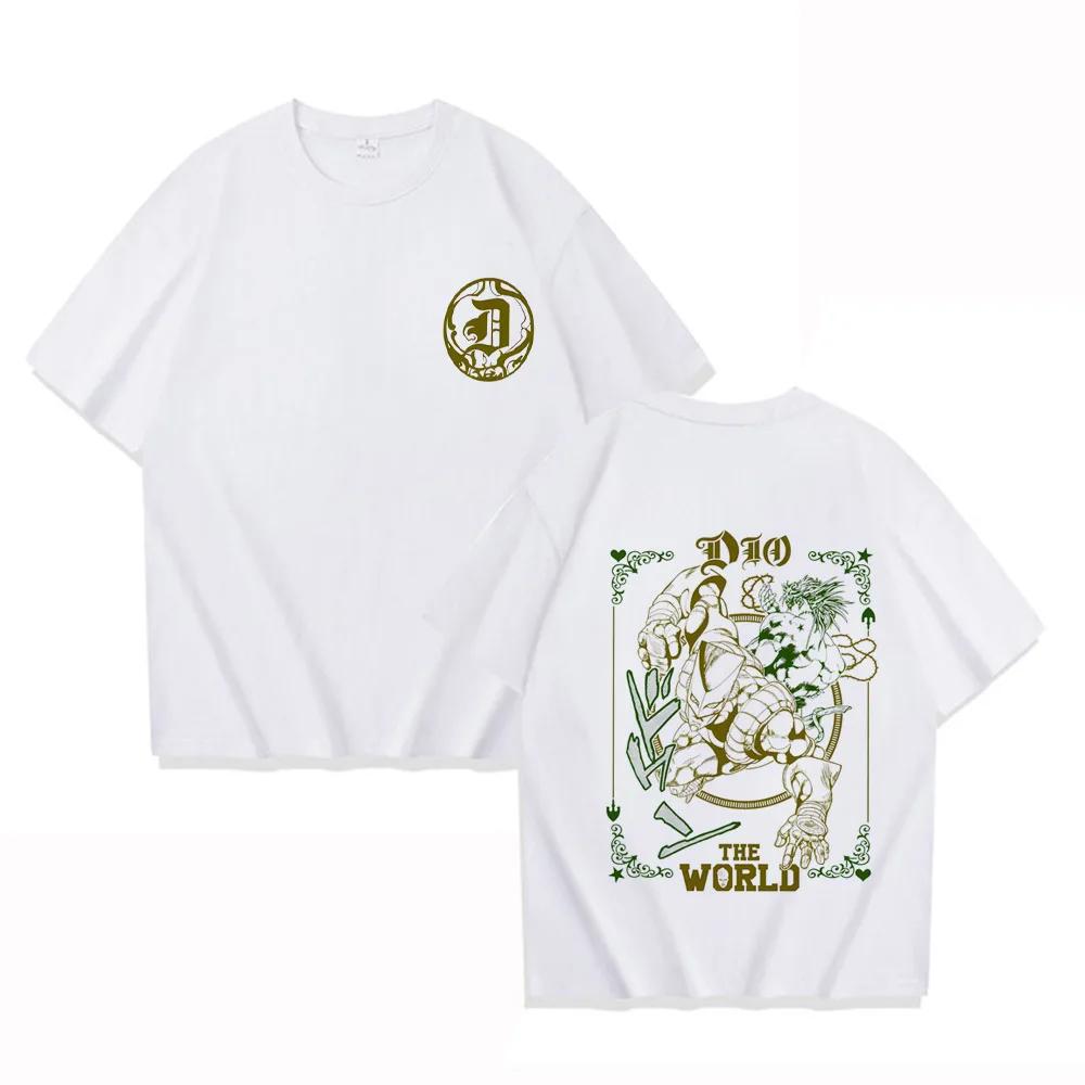 2026 New Fashion Jojo Bizarre Adventure High Quality T-shirt Kira Killer Queen Japanese Anime Manga Shirt Soft Cartoon T Shir... S разноцветный
