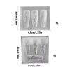 Multipurpose Nail Art Template Tool Stylish Silicone Nail Art Molds Embossing Carving Templates for Nail Enthusiasts