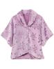 Wacoal Poncho Pajamas Tumble Dryer Fleece Senior Hospital Winter Sizes [Easy Partner] Women's Bolero, Safe, Material, Loungewear, Wear, Gift, DNL151,
