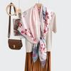 New fashion 111 mulberry silk silk scarf, women's Spring Festival gift for elders to keep warm 111 silk collection