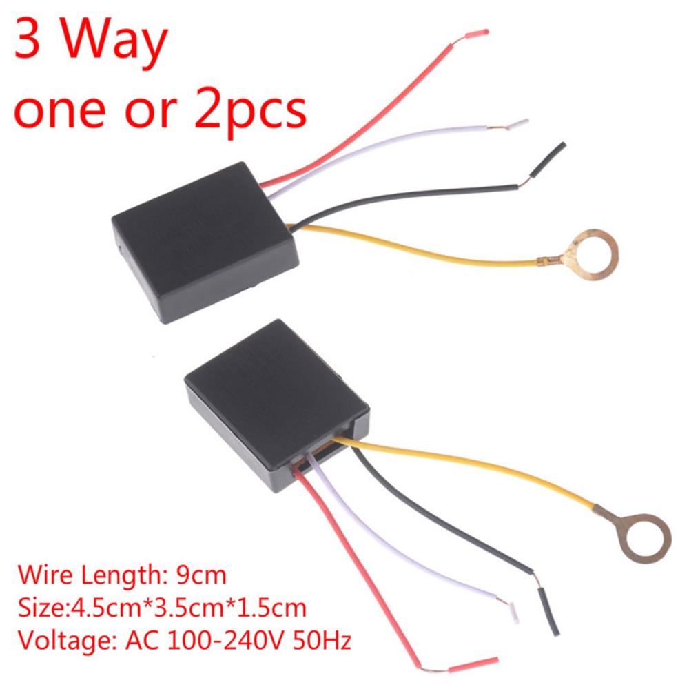 Bulbs LED 3 Way AC100-240V Control Module Dimming Plug Touch Sensor Switch Lamp Dimmer