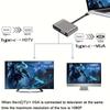 SUNROZ HDMI and VGA Adapter with Type-C Adapter Hub for USB-C To TV and Projector Cable for TV 4K (A486590)