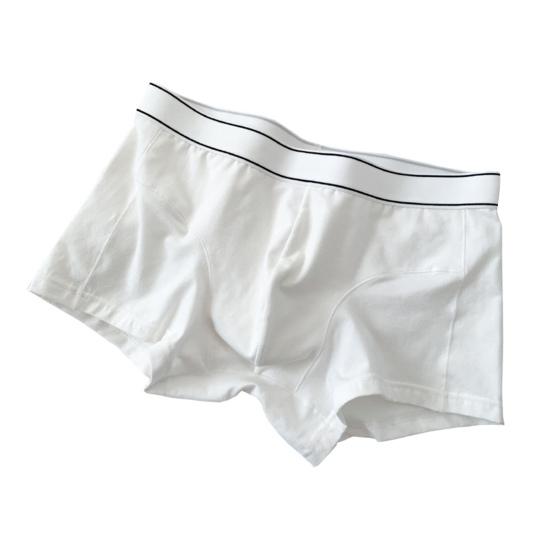Pánské boxerské spodní prádlo Elastické Středně vyvýšené U-konvexní Jednobarevné Kalhotky Prodyšné Hladké linie Šortky Kalhotky Denní nošení