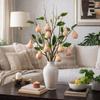 5 Heads Artificial Fig Branch with Leaves Plastic Fig Tree Branch Real Touch Exquisite Simulated Fruits Home Garden Decor