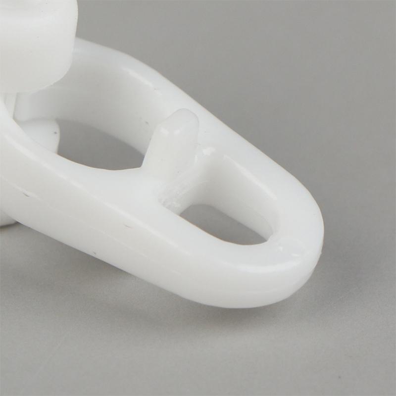 50 Stück Leichte Gardinenschienen-Gleitradhaken Typ Universal Gerade Schiene Gebogene Schiene Schieber Gardinenhakenring