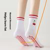 Cotton Breathable Mid-Calf Yoga Socks Anti-Slip Sports Socks Pilates Socks Dance Fitness Training Socks