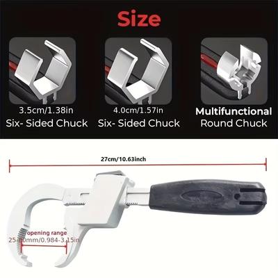 Multi-Functional Double-Headed Adjustable Wrench Set - Ideal for Narrow Spaces & Pipe Maintenance, Essential for Bathroom Repair