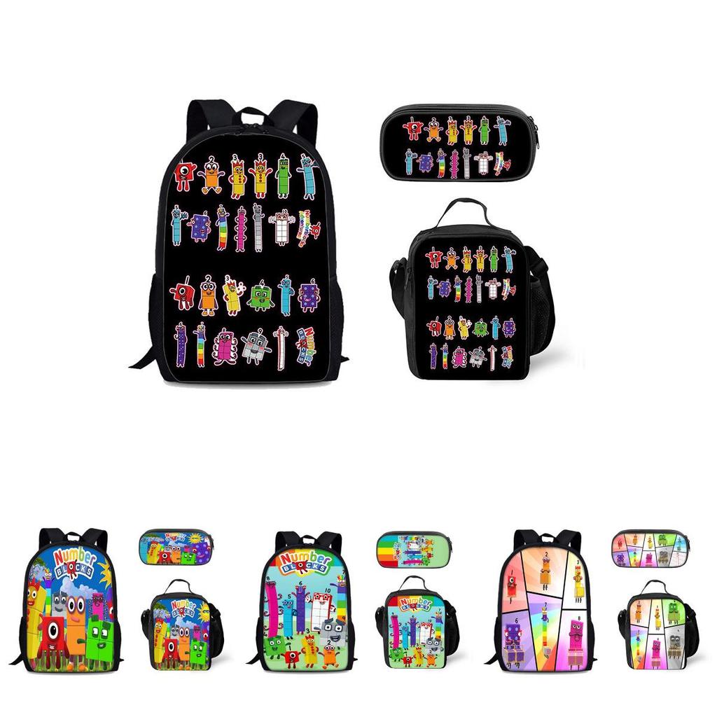 Numberblocks Digital Building Backpack For Kids School Supplies And Storage