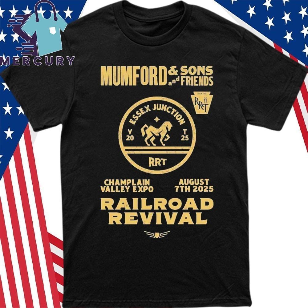 Mumford And Sons 2025 Railroad Revival Tour T-Shirt HS347 Unisex T-Shirt S