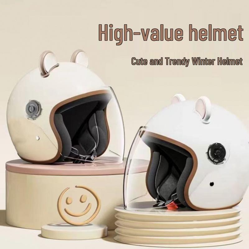 Women's Winter All-Season Half Helmet: Certified, Anti-Fog, Warm, and Safe