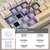 EPOMAKER Galaxy100 Lite Gaming 1800 Aluminum Mechanical Keyboard with Numeric 8000mAh Hot Creamy Key RGB Gasketed Construction Marble White QMK/VIA