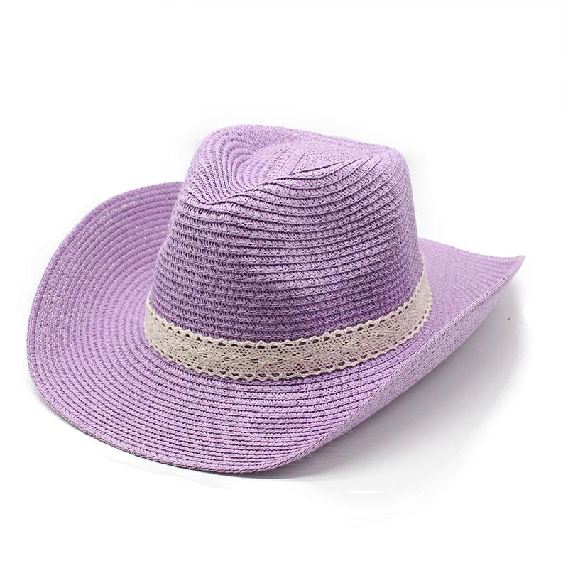 Ethnic Style Jazz Hat Summer Men And Women Boutique Straw Hat Sunshade Casual Beach Hat Retro Top Hat