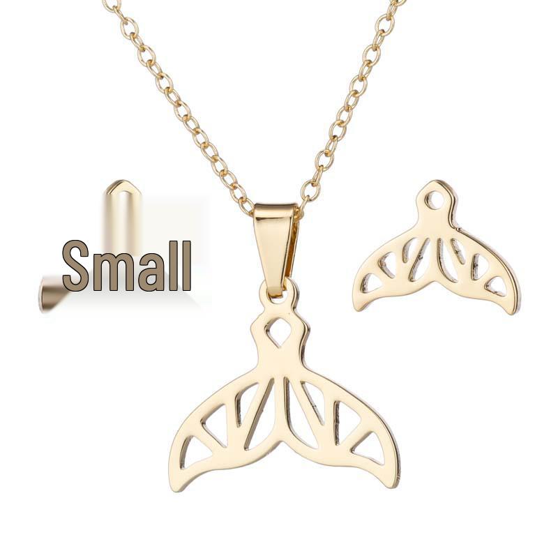 Thanksgiving Pendant Necklace & Earrings Set: Mother Holding Child, Stainless Steel Tree of Life Jewelry for Spring & Summer
