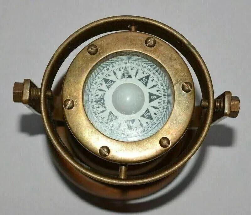 Antique Brass Nautical Gimbal Compass Is a Must-have for Maritime Enthusiasts an