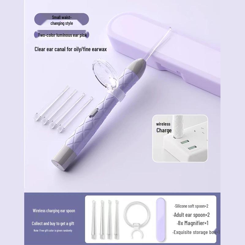 Soft Tip Baby Ear Cleaner with Light & Tweezers
