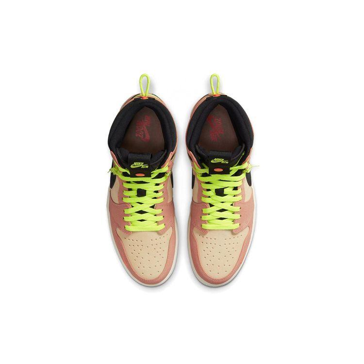 Air Jordan 1 High Switch Pink Volt Men Sneakers Peach Light-Peach Black CW6576-800