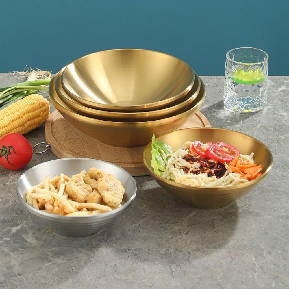 Heat Insulated Ramen Bowl Anti Fall Instant Noodles Bowl Smooth Double Layer Rice Bowl  Restaurant